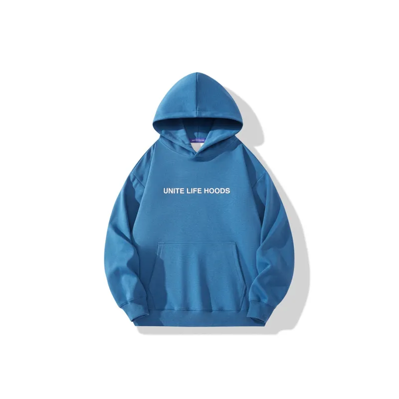 Unite Life HOODS Sweatshirt Unisex Black-16