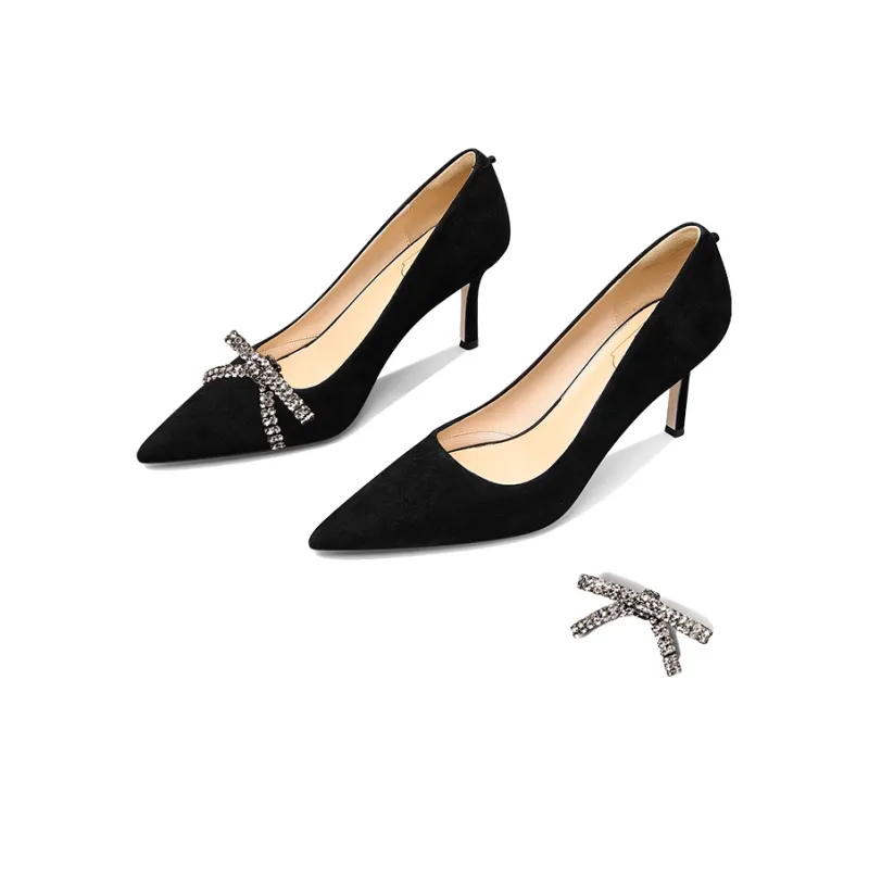 LOLY Slim Heel High Heels Women's Black-2