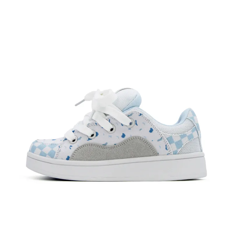 UNIITY Skateboard Shoes Women's Low Top Blueberry-1