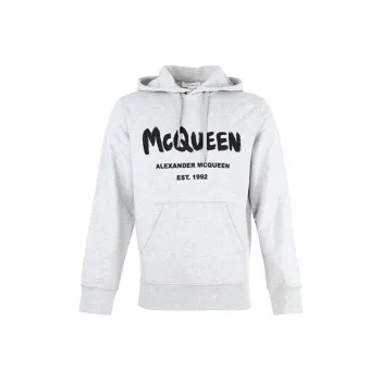Alexander McQueen Sweatshirts Men Gray