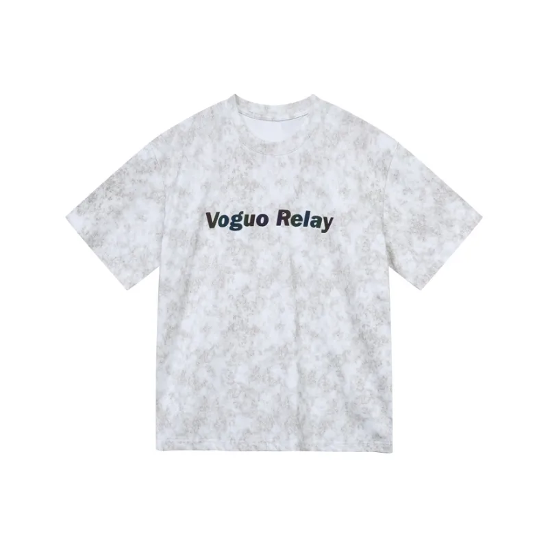 Voguo Relay Couple Set Loose Fit Crew Neck Short Sleeved T Shirts Unisex Black, White, Green-4