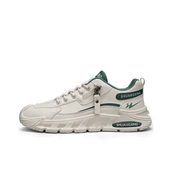 Binary Non slip Lightweight Low Top Casual Shoes Men's Beige Green