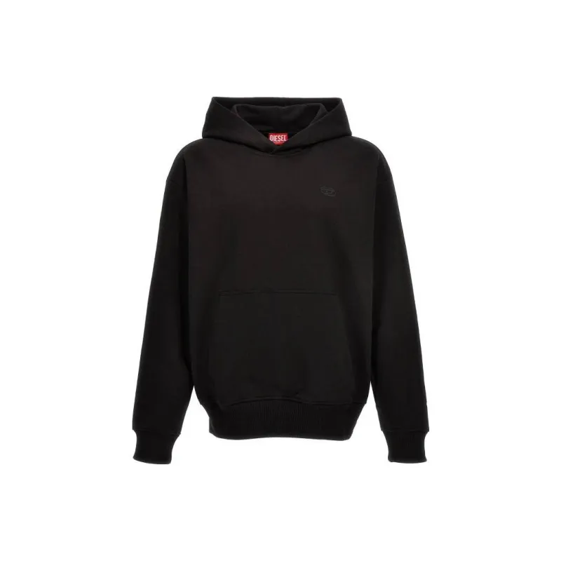 DIESEL S Macs Hood Megoval D Logo Embroidered Hoodie-0