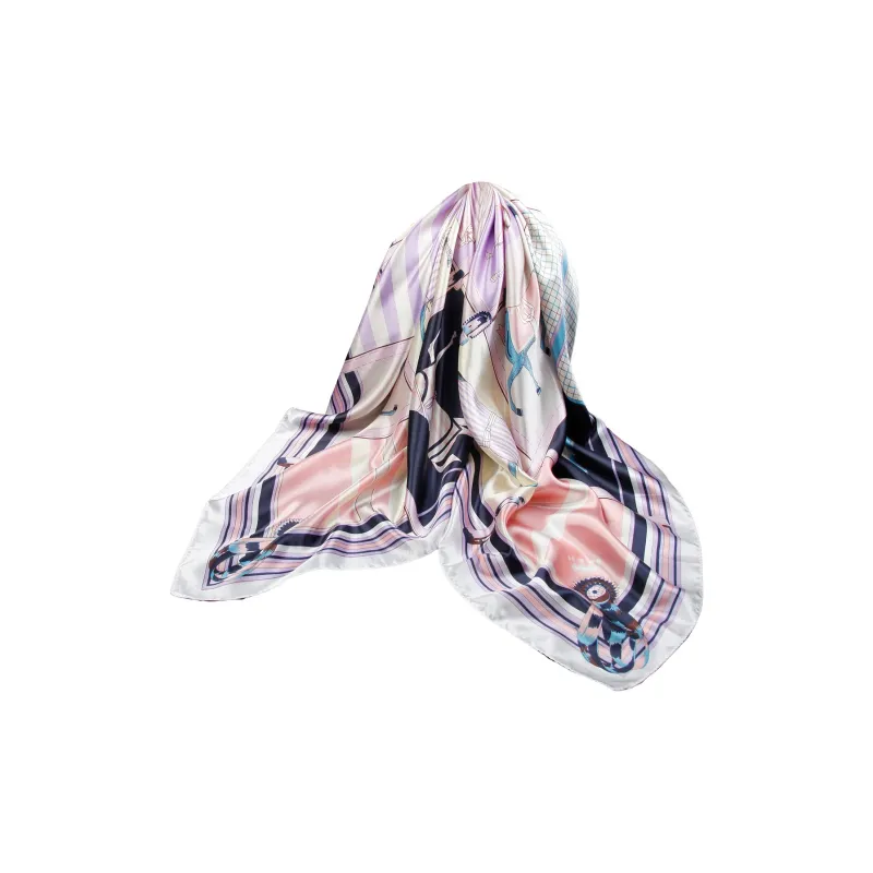 Shanghai Story 100% Polyester Silk Scarves Women's-46