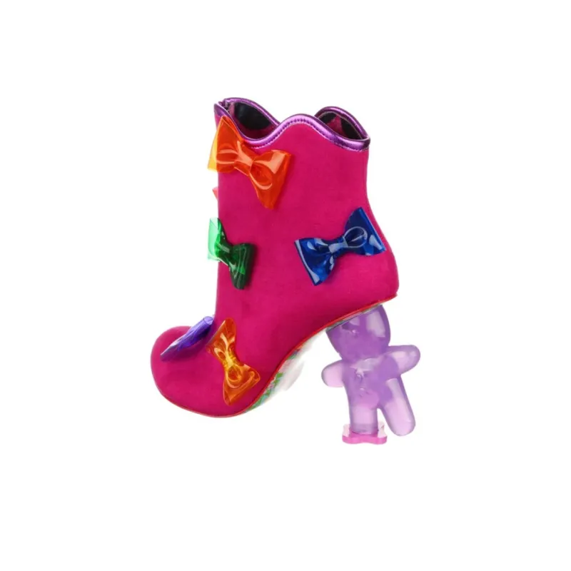 IRREGULAR CHOICE Yummy Gummy Ankle Boots Women's Red-2
