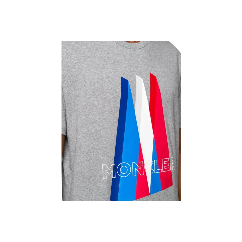 Moncler T Shirts Men Gray-3
