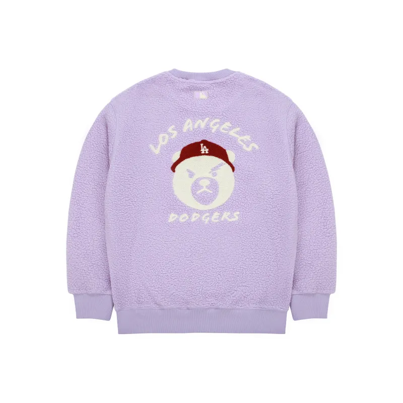 MLB Los Angeles Dodgers Sweatshirts Unisex Light Lavender-0