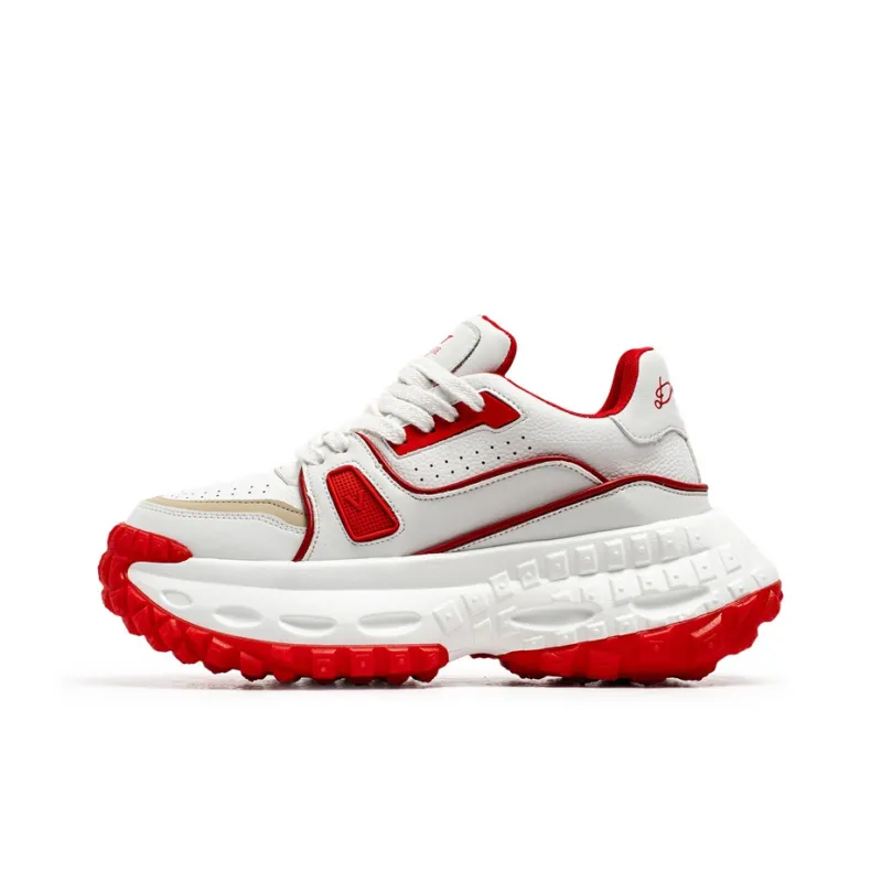 JANECO Anti Slip And Wear Resistant Breathable Low Top Chunky Sneakers Men's-7