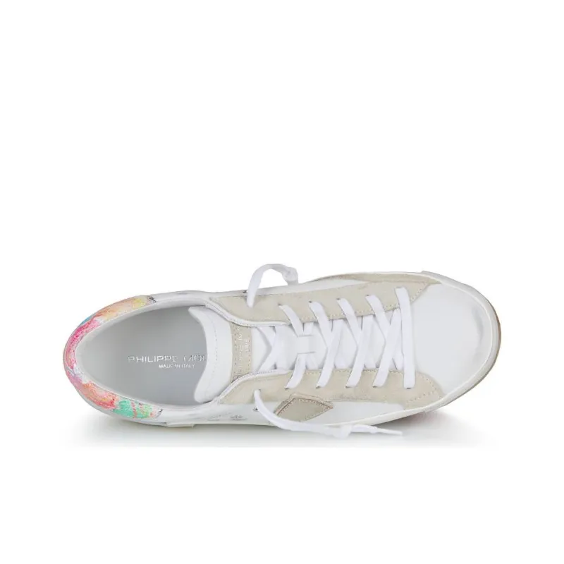 PHILIPPE MODEL Paris Low Top Skateboard Shoes Women's White-5
