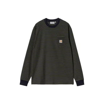 Carhartt WIP L/S Verner Pocket T-Shirt T-Shirt Unisex Dark Marine Blue
