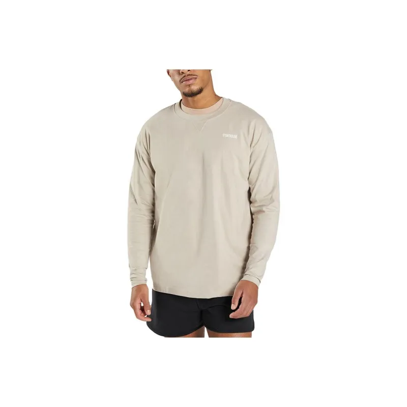 GYMSHARK T Shirts Men Khaki-0