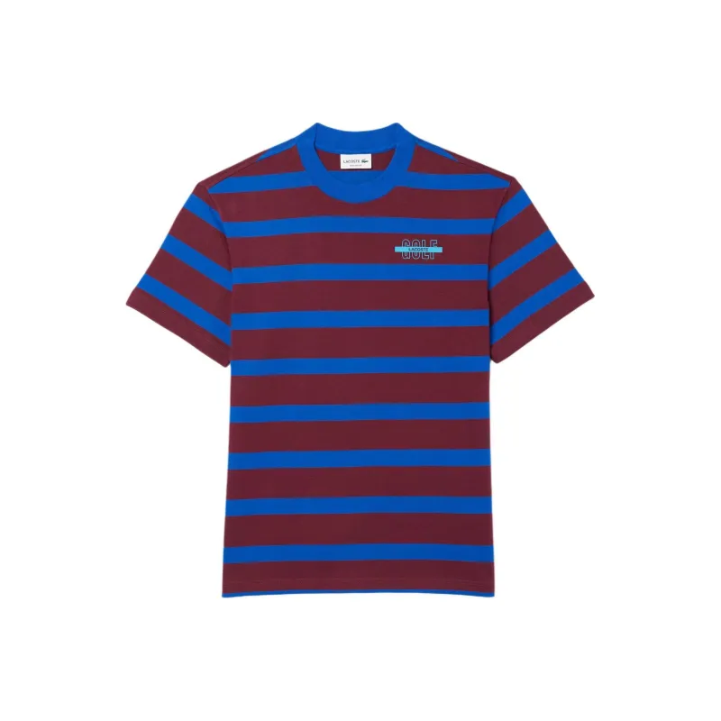 LACOSTE T-Shirt Men's Bordeaux Red/blue-0