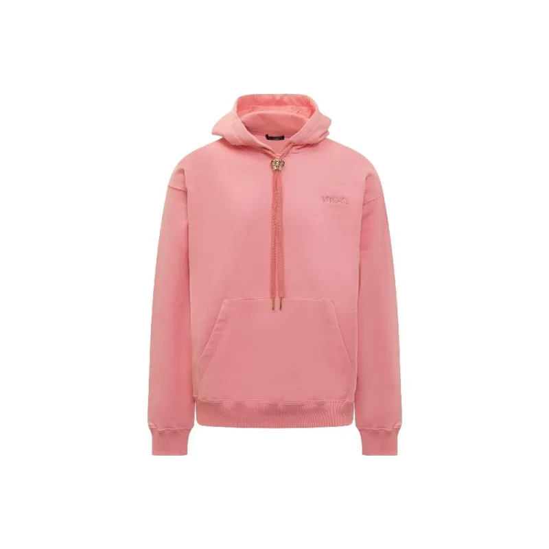VERSACE Medusa Head Detailed Drawstring Hoodie-0