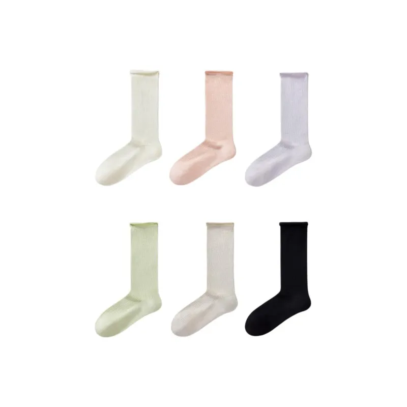 Temooues Mid Calf Socks Women's Combo Set-13