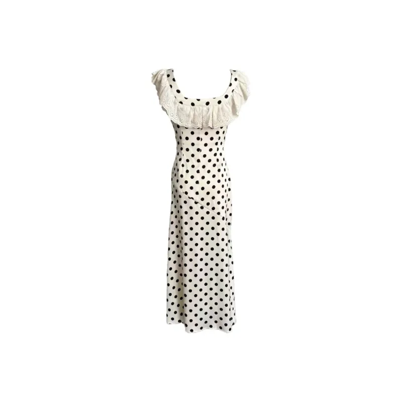 FINDSME GAGA Sleeveless Dress Women's White-1