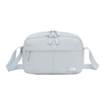 THE NORTH FACE Travel Nylon Shoulder Bag, Crossbody Bag Medium Size Men's Light Gray