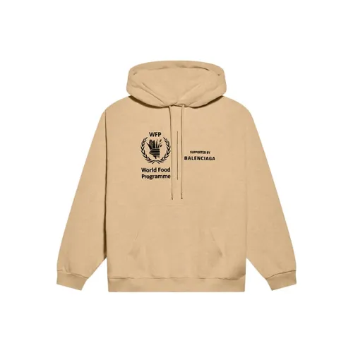 Balenciaga x WFP Sweatshirt Loose Fit Style Men's Brown