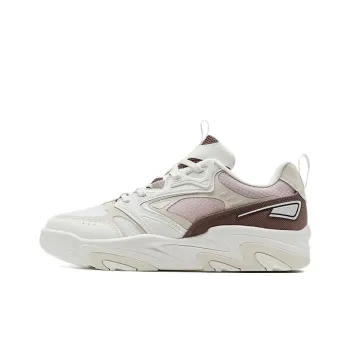 XTEP Undercurrent Anti Slip Wear Resistant Mid Top Skateboard Shoes Women's White Pink