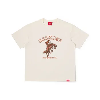 Dickies T Shirts Unisex Cream