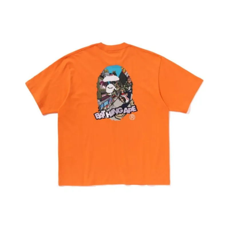 Bape Comic Art Ape Head Relaxed Fit Tee-2