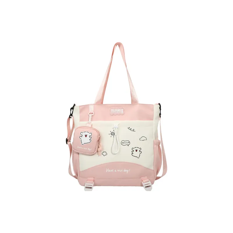 Deli Bear Oxford Tote Bag Shoulder Bag Women's Multicolor-0