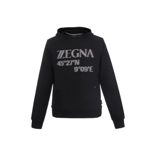 Zzegna 블랙 남성 맨투맨