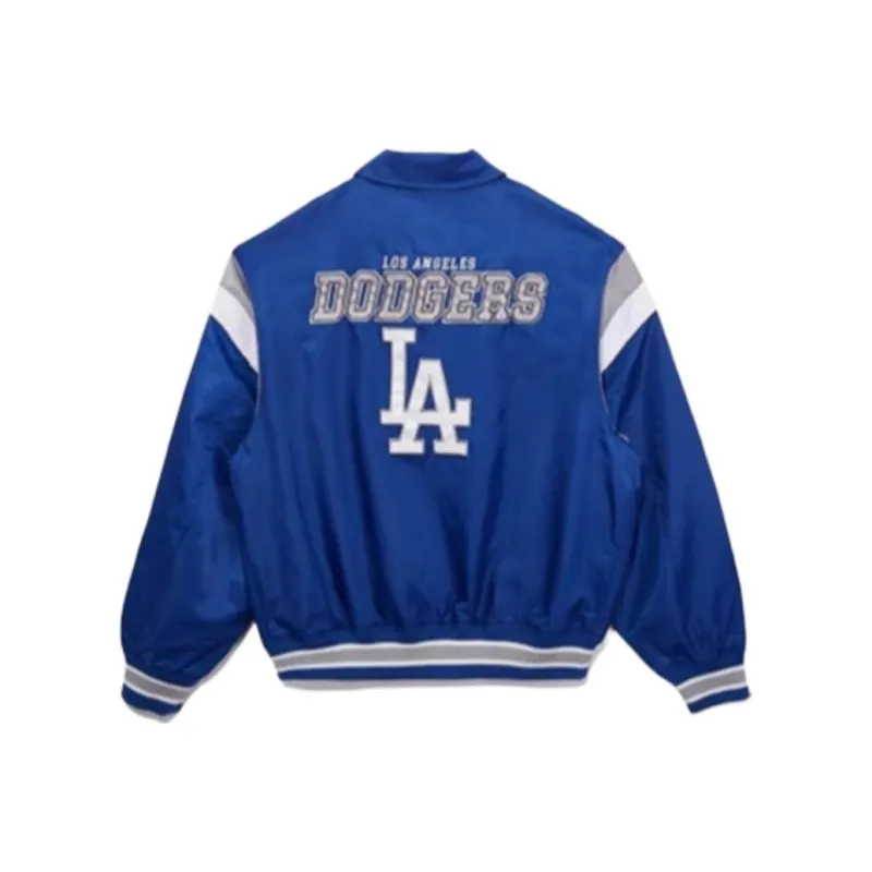 New Era SS25 Baseball Jacket Unisex Blue-1