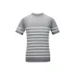 Gray with White Print Stripes