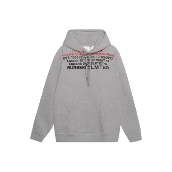 Burberry Horseferry Location Print Hoodie