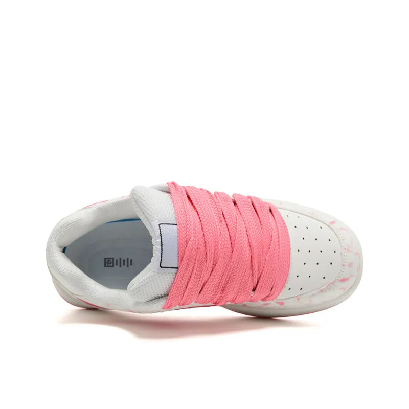 Circle Small Coverage Slip Resistant, Abrasion Resistant, Height Increasing Low Top Skateboard Shoes Unisex-16
