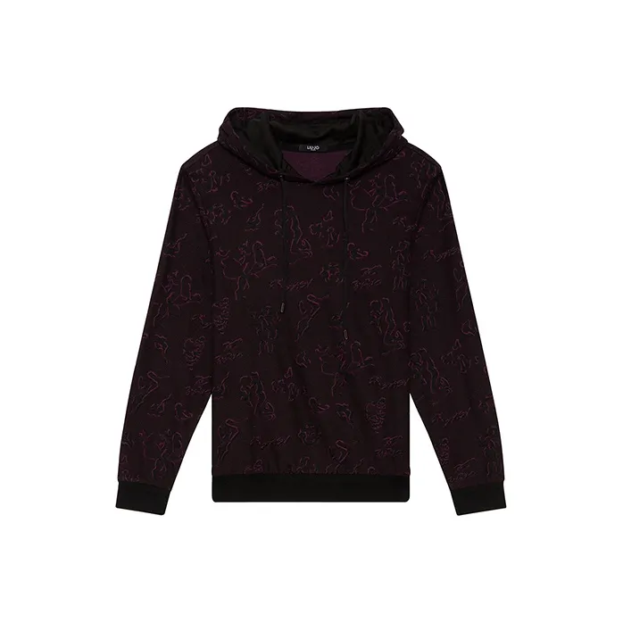 LIU·JO UOMO Sweatshirt Men's Black Red-0