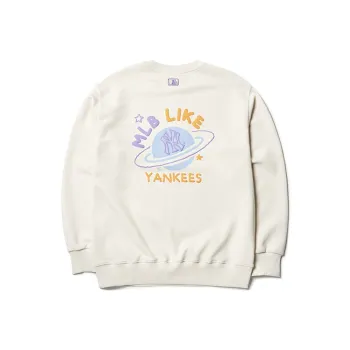 MLB New York Yankees Sweatshirts Unisex Ecru