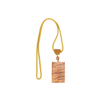 Tianzong Golden Sandalwood Wooden Necklaces Unisex