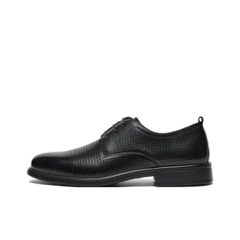 BATA Dress Shoes Men Low Top Black