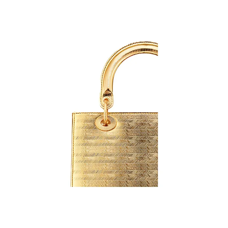 DIOR Lady Dior Cow Leather With Stone Inlay Handbags Shoulder Bag Crossbody Bag Medium Size Women's Gold-4