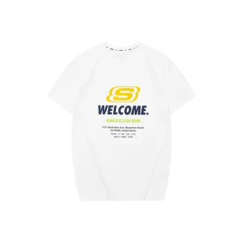Skechers T Shirt Unisex Bright White