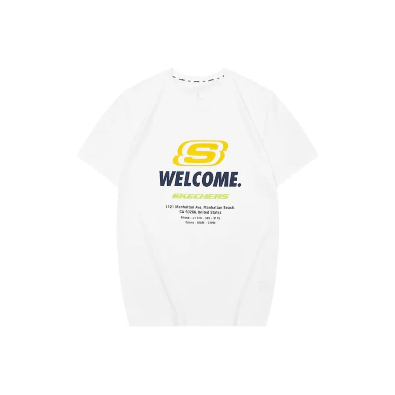 Skechers T Shirt Unisex Bright White-0