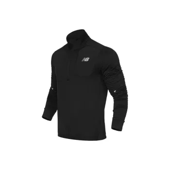 New Balance Run Grid Back Sweatshirt Men's Black