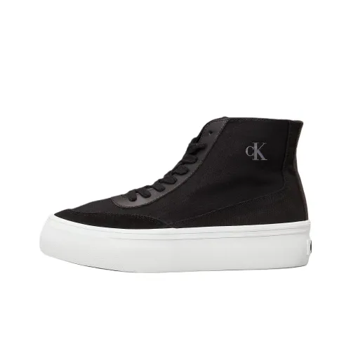 CALVIN KLEIN High Top Canvas Shoes Women's Black