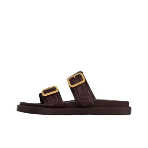 LOUIS VUITTON Slide Slippers Men's Brown