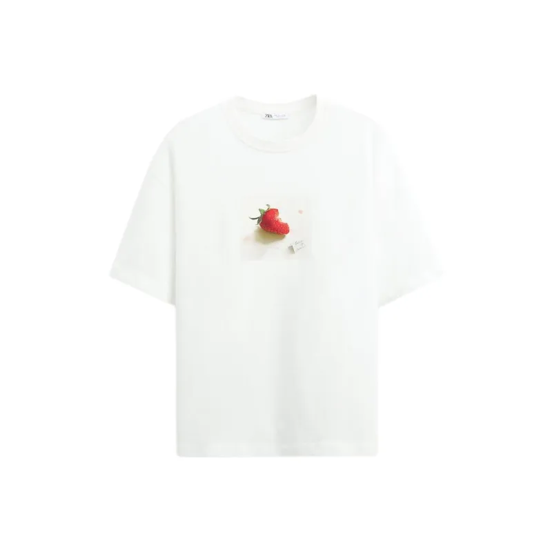 ZARA T-Shirts Men White-0