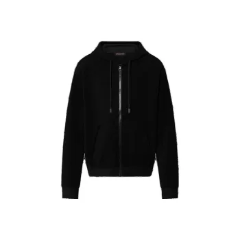 LOUIS VUITTON Monogram French Terry Zip Through Hoodie