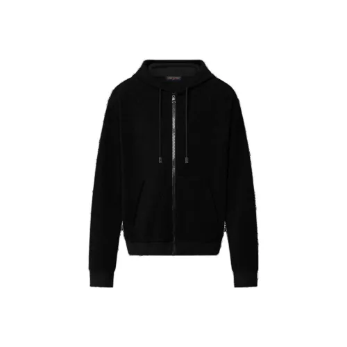 LOUIS VUITTON Monogram French Terry Zip Through Hoodie