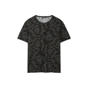 VERSACE COLLECTION Barocco Printed Crewneck T Shirt