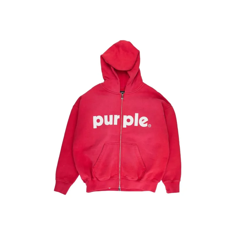 PURPLE BRAND Hwt Fleece Full Zip Hoodie-0