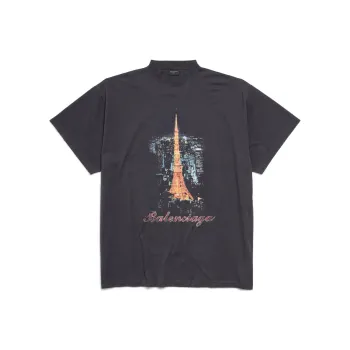 Balenciaga SS24 T-Shirt Loose Fit Style Men's Black
