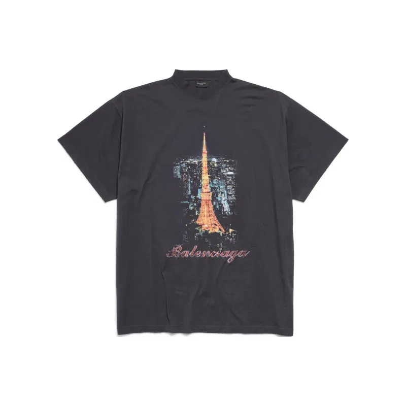 Balenciaga SS24 T Shirt Loose Fit Style Men's Black-0