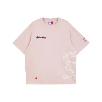 JACK&JONES T Shirts Unisex Light Pink C19
