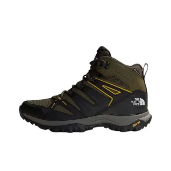 THE NORTH FACE Hedgehog Series Breathable And Waterproof Short Outdoor Boots Men's Green Black