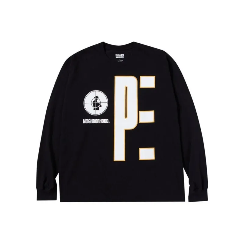 NEIGHBORHOOD X Public Enemy Logo print Cotton T shirt-0